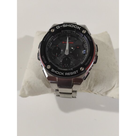 CASIO G-SHOCK GST-W1000D 5445 Solar Black Silver SS Round Ana-Digi 52mm Mens 832 - Picture 4 of 16